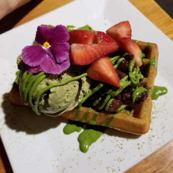 Outro - Matcha tiramisu waffle - Cafes Near Me - New York, New York Outro - Matcha tiramisu waffle - Cafes Near Me - New York, New York