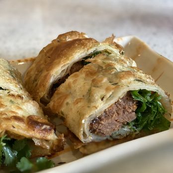 Shanghai Dumpling House - Beef roll was somewhat sweet. Beef is rather flaky/ground/soft. Not sliced. The crispy dough was excellent $8.95 - Shanghainese Near Me - San Gabriel, California Shanghai Dumpling House - Beef roll was somewhat sweet. Beef is rather flaky/ground/soft. Not sliced. The crispy dough was excellent $8.95 - Shanghainese Near Me - San Gabriel, California