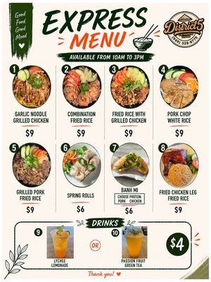 Menu photo 2 District 5 Lake Forest, CA