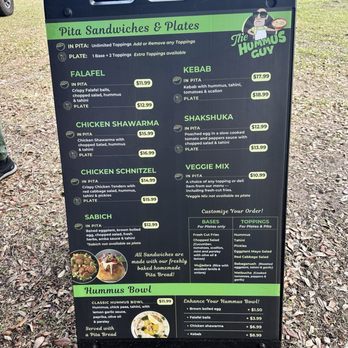 The Hummus Guy - Menu - Food Trucks Near Me - Maitland, Florida