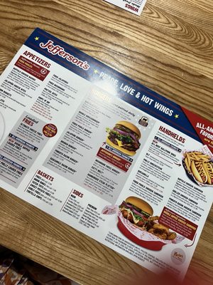 Menu photo 4 Jefferson's North Kansas City, MO