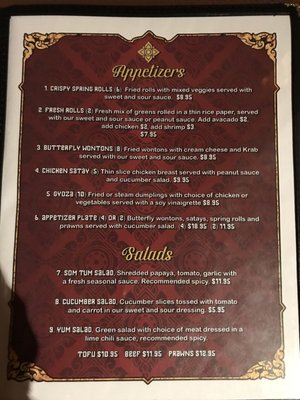 Menu photo 4 Phoumy Thai Cuisine Walla Walla, WA Menu photo 4 Phoumy Thai Cuisine Walla Walla, WA