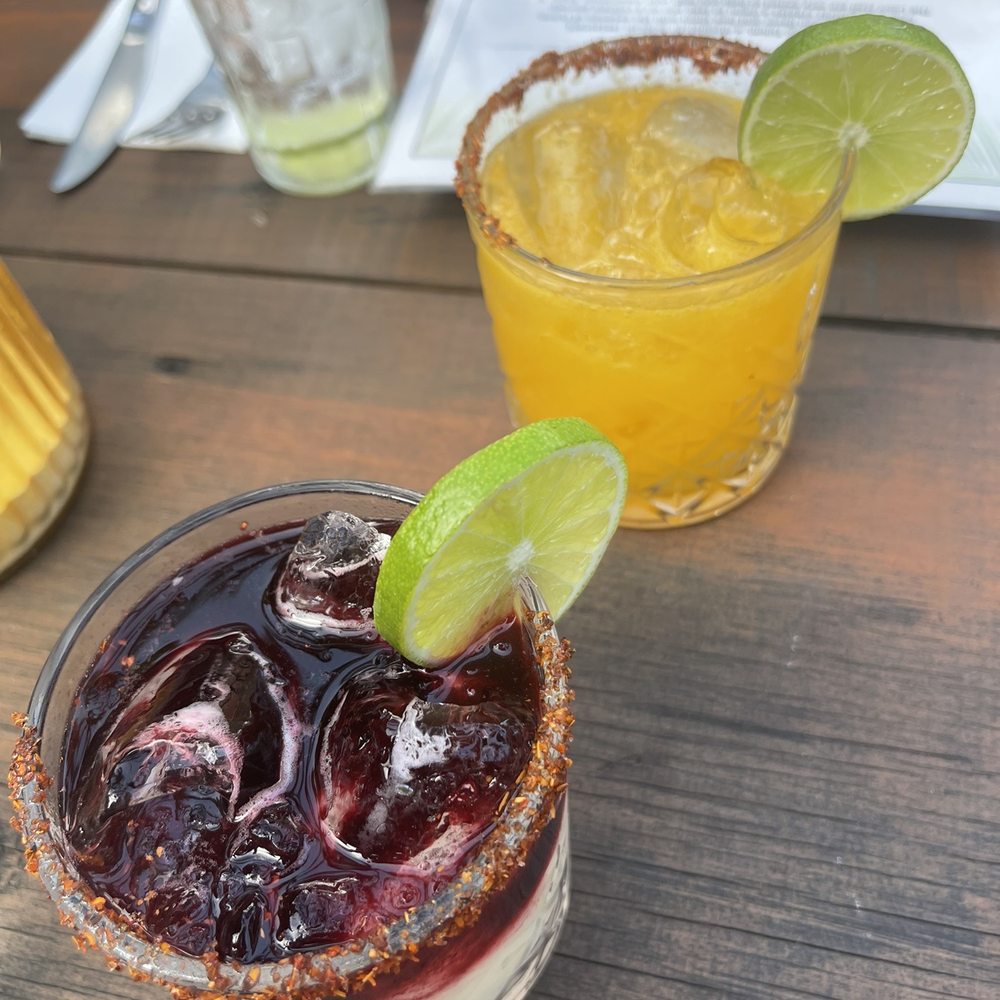 Hibiscus and passionfruit margarita Hibiscus and passionfruit margarita