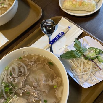Pho 11 - P2. Beef Eye Round Noodle Soup , Spring Roll with Shrimp and Pork - Vietnamese Near Me - State College, Pennsylvania