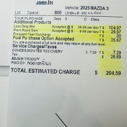 Extra charges that the employees are trying to scam you. Extra charges that the employees are trying to scam you.