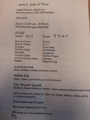 Menu photo 4 Anika's Pizza Moultonborough, NH Menu photo 4 Anika's Pizza Moultonborough, NH