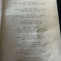 Drink Menu July 2025
