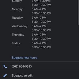Store Hours