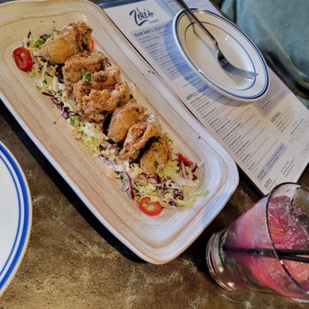 Zeke's Restaurant - Fried oysters (already ate one) - Salad Near Me - Orange Beach, Alabama Zeke's Restaurant - Fried oysters (already ate one) - Salad Near Me - Orange Beach, Alabama