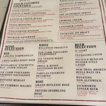 The Finch - Cocktail Bars Near Me - Pittsburgh, Pennsylvania The Finch - Cocktail Bars Near Me - Pittsburgh, Pennsylvania