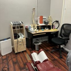 Paul Chen, DC - Bunch of chiropractic tools and bench