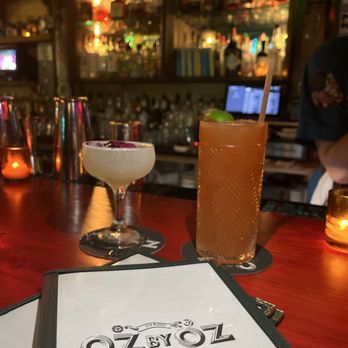 Oz by Oz - Gimme Flowers and Kinda Dark and Stormy - Cocktail Bars Near Me - Madison, Wisconsin