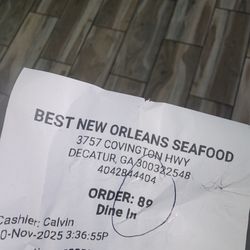 New Orleans Seafood - The name and number