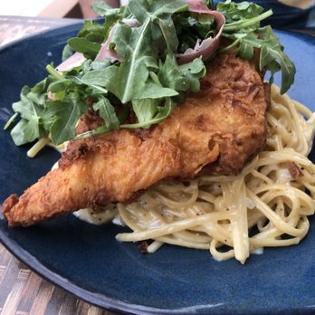 Marinade On Main - Marinades Alfredo pasta with fried chicken - American Near Me - Ramona, California Marinade On Main - Marinades Alfredo pasta with fried chicken - American Near Me - Ramona, California