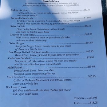 Sailor's Return Restaurant - Menu - Seafood Near Me - Stuart, Florida