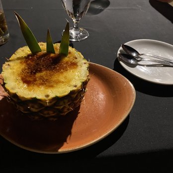 Kō - pineapple flan brulee - Excellent! - Seafood Near Me - Maui, Hawaii Kō - pineapple flan brulee - Excellent! - Seafood Near Me - Maui, Hawaii
