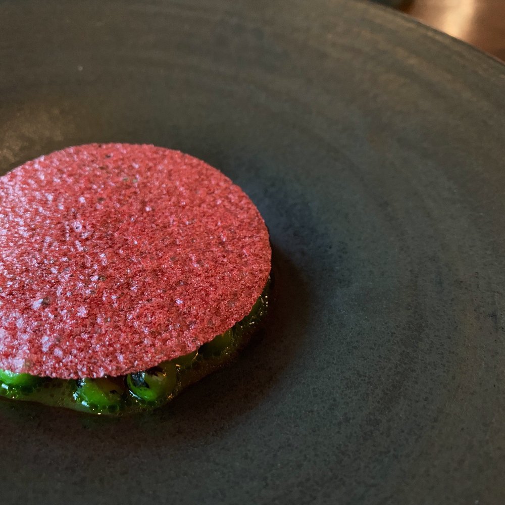 Le Mousso - Green peas grilled blanched and raw - Canadian (New) Near Me - Montreal, Quebec