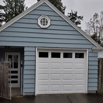 Oregon City Garage Door - My new door, ready for some trim paint - Garage Door Services Near Me - Clackamas, Oregon Oregon City Garage Door - My new door, ready for some trim paint - Garage Door Services Near Me - Clackamas, Oregon