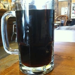 Avant Garden Bookstore - Is that Guinness? Nope. A large for-here coffe at Avant Garden!!