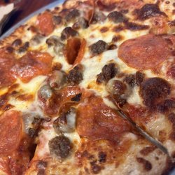 Deb's Pizza & Pasta - 8" pepperoni and hamburger pizza