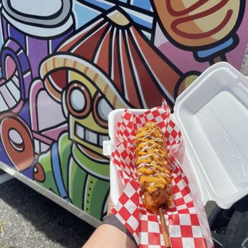 Astro Dogs - Astrodog with 1/2 cheese 1/2 hotdog, ranch and Astro sauce. - Food Trucks Near Me - Greensboro, North Carolina