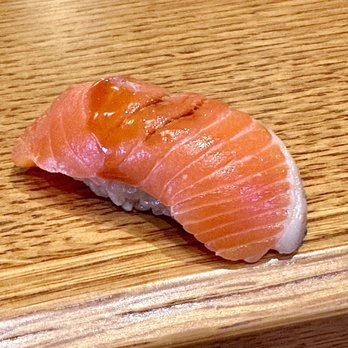 Akikos - Copper River Salmon nigiri. - Sushi Bars Near Me - San Francisco, California