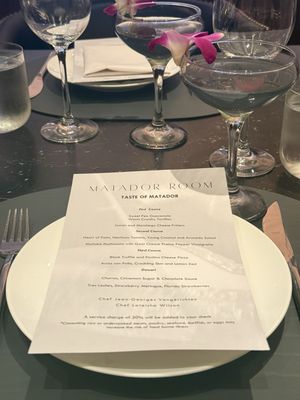 Menu photo 1 Matador Room Miami Beach, FL
