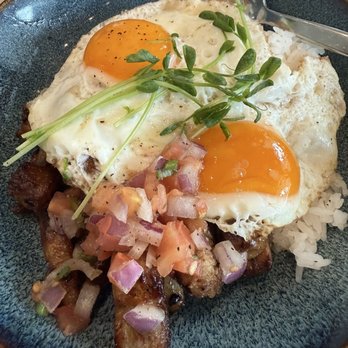 The Bro’Kin Yolk - No sabow(soup) but still as flavorful. Hint of vinegar. Silog style. (Meaning a Filipino "meat". Eggs. Rice. - Breakfast & Brunch Near Me - Canmore, Alberta The Bro’Kin Yolk - No sabow(soup) but still as flavorful. Hint of vinegar. Silog style. (Meaning a Filipino "meat". Eggs. Rice. - Breakfast & Brunch Near Me - Canmore, Alberta