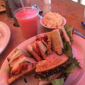Gulf Drive Cafe - Club sandwich...really good and packed full of turkey, bacon and cheeses! - Seafood Near Me - Bradenton Beach, Florida Gulf Drive Cafe - Club sandwich...really good and packed full of turkey, bacon and cheeses! - Seafood Near Me - Bradenton Beach, Florida