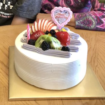 Nini Bakery - Mother's Day cake.  Vanilla and Taro - Bakeries Near Me - Rowland Heights, California