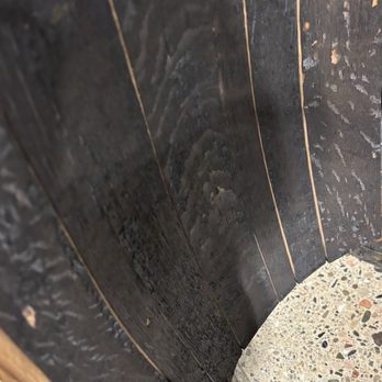 Shankar Distillers - Cut away of one of the charred barrels used for aging the bourbon - Distilleries Near Me - Troy, Michigan