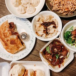 Soup dumplings, spicy beef, dan Dan noodles, chili oil dumplings