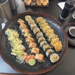 Delicious spread of rolls!