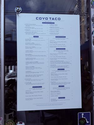 Menu photo 3 Coyo Taco Miami, FL