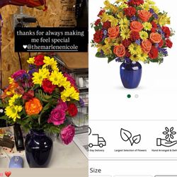 Bob & Robin's Flowers - I ordered the flowers on the right and received the ones on the left.
