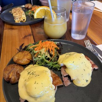Basecamp Burger Joint - Eggs Benedict - Burgers Near Me - Harrison Hot Springs, British Columbia