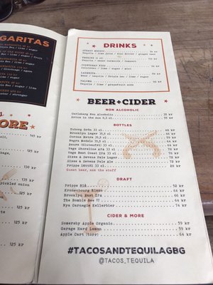 Menu photo 1 Tacos & Tequila Göteborg, O