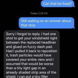 Downey Auto Spa - Their response to the issue.