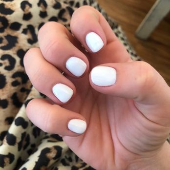 W.G. Nails Salon - white gel mani, so smooth & no excess on finger whatsoever! - Nail Salons Near Me - Mesa, Arizona