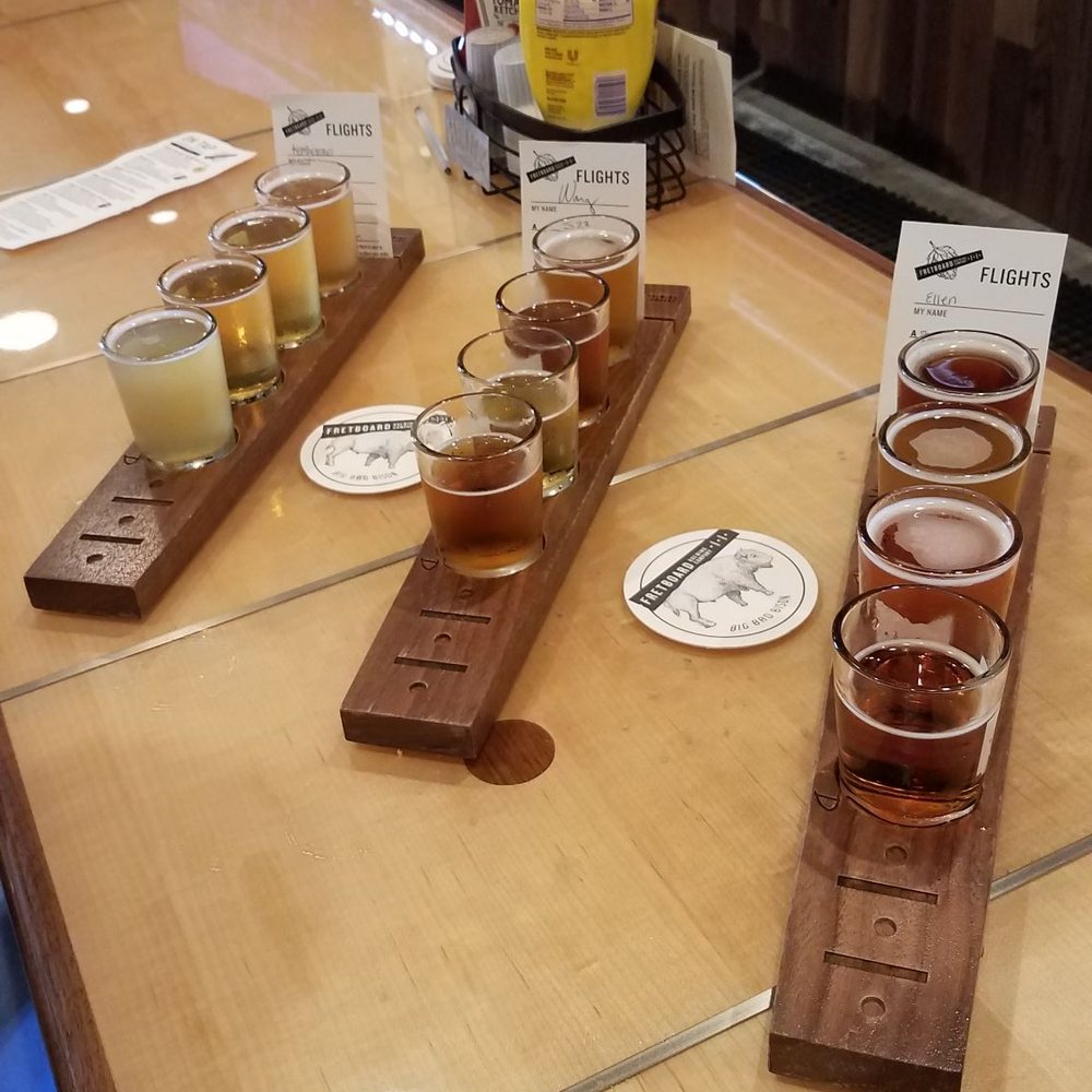 Fretboard Brewing - Three beer flights, trying 12 different beers! - Breweries Near Me - Cincinnati, Ohio Fretboard Brewing - Three beer flights, trying 12 different beers! - Breweries Near Me - Cincinnati, Ohio