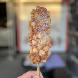 Jongro Rice Hotdog - Potato Crusted Mozzarella Cheese