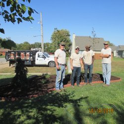 Skinner Garden Store - Jim Skinner and installation landscape crew.