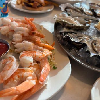 Brigantine - $7 happy hour SHRIMP COCKTAIL & $7 happy hour oyster 3 oyster half shell - Seafood Near Me - Del Mar, California