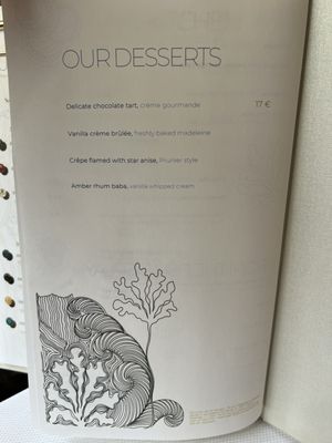 Menu photo 1 Prunier Paris, 75 Menu photo 1 Prunier Paris, 75