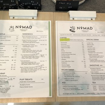 Nomad Coffee - Menu - Cafes Near Me - North Vancouver, British Columbia Nomad Coffee - Menu - Cafes Near Me - North Vancouver, British Columbia