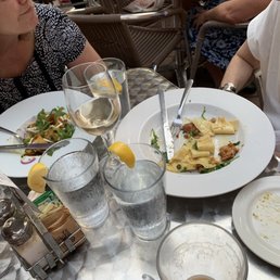 Papardelle, and plates being scraped clean