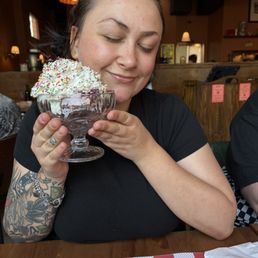 My wife was stoked on the ice cream sundae! My wife was stoked on the ice cream sundae!