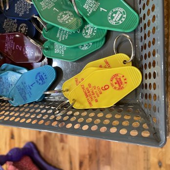 Keyport Funhouse Boutique - a variety of key tags - Coffee & Tea Near Me - Keyport, New Jersey
