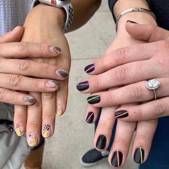 ColorBox Nails & Waxing - My gf & I showing off our nails (by Lynn & Angie) - Nail Salons Near Me - Chicago, Illinois
