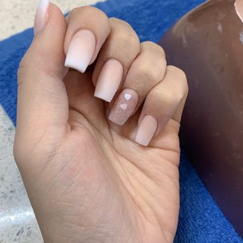 Nina Nails - Before he put top coat on! Love it in matte too - Waxing Near Me - Orange, California